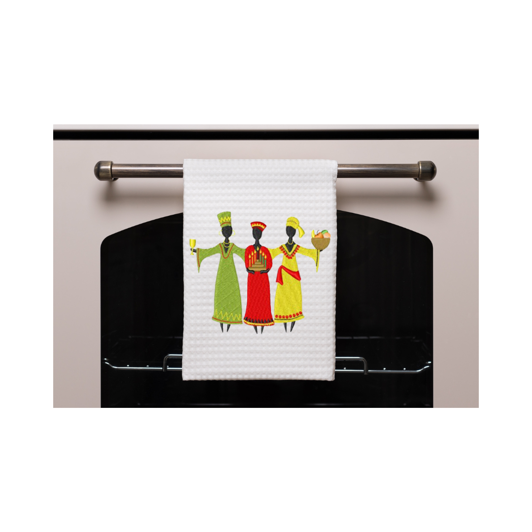 Kwanzaa Sistas Kitchen Towel (Printed)