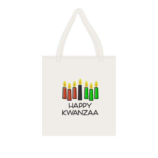 Happy Kwanzaa printed Tote Bag